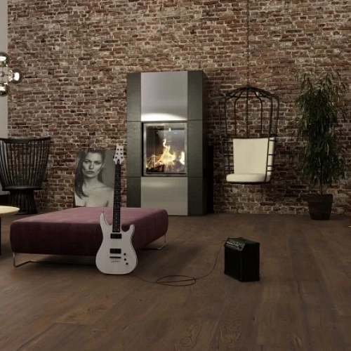 ДУБ ANTIQUE BROWN ПАРКЕТНАЯ ДОСКА BOEN HANDСRAFTED